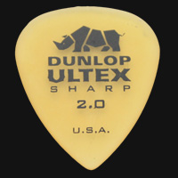 Dunlop Ultex Sharp 2.0mm Guitar Plectrums