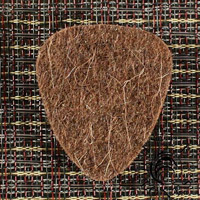 Felt Tones Brown Wool Guitar Plectrums