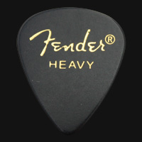 Fender Celluloid 351 Black Heavy Guitar Plectrums