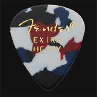 Fender Celluloid 351 Confetti Extra Heavy Guitar Plectrums