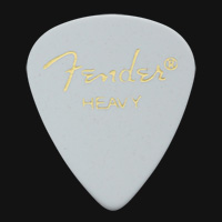 Fender Celluloid 351 White Heavy Guitar Plectrums