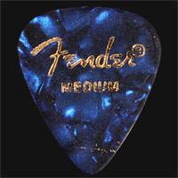 Fender Celluloid 351 Blue Moto Medium Guitar Plectrums