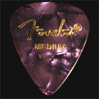 Fender Celluloid 351 Purple Moto Medium Guitar Plectrums