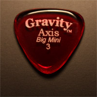 Gravity Picks Axis Big Mini 3mm Red