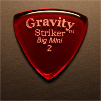 Gravity Picks Striker Big Mini 2mm Red