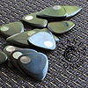 Planet Tones Black MOP Guitar Plectrums